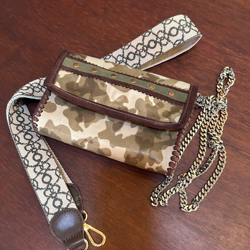 Camo Leather Mini Bag